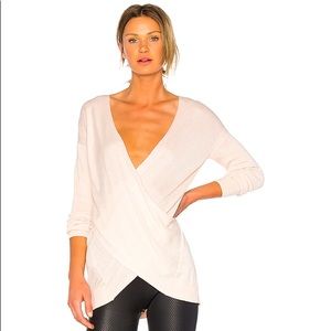 VIMMIA SHAVASANA REVERSIBLE 4-WAY STRETCH LIGHTWEIGHT BLUSH SWEATER SIZE XS